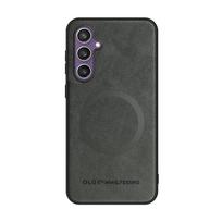 Magnetic Case For Samsung Galaxy S25 S24 S23 Ultra Plus FE For Magsafe Wireless Charge Covers Leather Protect Mobile Phone Cases For Galaxy S25