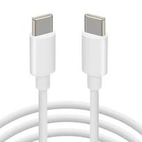 USB-C Cable - e.F.Connection - for Samsung Galaxy A05s A15 A25 A26 A35 A36 A55 - 1 Meter - Fast Charging - White balta