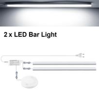 Led Tube Light With 220V To 12V Power Supply EU Penetrate Touch Switch Hand Sweep Sensor Room Lights For Home Bedroom Kitchen 30cm
