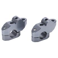 7 8in Handlebar Risers CNC Aluminum Alloy Universal Motorcycle Modification Accessory Ti Color gray