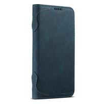 MagSafe Leather Flip Case for iPhone 17 Pro/Samsung, with Wireless Charging, Card Slot, and Stand. iPhone 17 Pro mėlyna