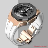 Gen4 Metal Case Bezel Frame GA2100 GAB2100 Casioak Mod Kit Modification Frame For GA2110 Metal Rubber Strap Accessory Wholesale black