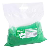 Colored cotton candy sugar, green, kiwi flavor, 5kg