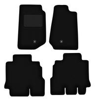 Black velour floor mats for: Jeep Wrangler III JK off-road (2006-2017)