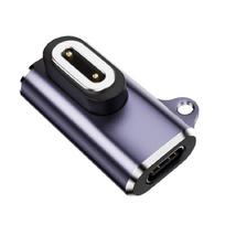 Metal Magnetic Charging Adapters Type C for imoo Z6A/Z6S/Z7/Z7A Childrens Smartwatch Converters Power Connectors violetinė