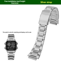 For Casio 3299 AE-1200WH Watch Box Modified Edition AE1200 Stainless Steel Watch Metal Shell Waterproof Ring Inlaid with Diamond AE1200 1300