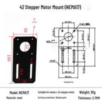 Stepper Servo Motor Bracket for Horizontal Mounting (42/57/60/86/110DSDB Models)