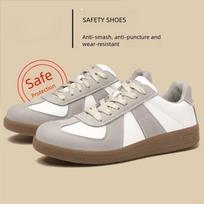 Unisex safety shoes with steel toe, anti-smash, puncture-resistant, wear-resistant, lightweight, all-season protective foot 37 balta