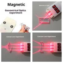 1 rinkinys Išgaubtas įgaubtas lęšis Šviesos lūžis Atspindys Fizikos mokymas Vaikų dovana Magnetinis Geometrinis optikos eksperimentas Optinių lęšių rinkinys