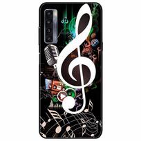 For TCL 20L Plus Case 20L+ Silicone Soft Shockproof TPU Back Cover for TCL 20S 20L Case Black Bumper Painted Funda TCL20S Capa TCL 20s  T7730