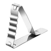 6Pcs Stainless Steel Tablecloth Clips Triangle Large Caliber Table Top Fixing Clips High Elastic Tablecloth Fixing Clips Banquet
