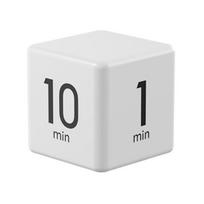 Besisukantis Pomodoro laikmatis 1–60 minučių iš anksto nustatytas LED ekranas Reguliuojamas garsumo kubo laikmatis darbui Studijų virtuvė Nešiojamas jutikliu valdomas reguliuojamas balta