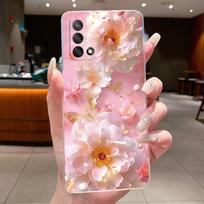 For Oppo A74 A95 4G Case Reno 6 Lite Luxury Butterfly Flowers Casing Clear Silicone Protective Cover CPH2219 CPH2365 Phone Case Oppo A74(4G)CPH2219