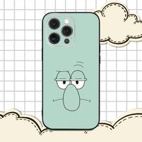 S-Squidward-D Tentacles Phone Case For iPhone 16e,16,15,14,13,12,11,Pro,X,XS,Max,XR,Plus,Mini Soft Black Cover iPhone16