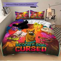 3pcs Scooby Doo Cursed Print Cover Set Ultra Soft, Breathable, and Comfortable Bedding with Stylish Design for Bedroom and Guest Room Decor 1 Cover an 135x200cm