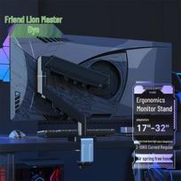 Rotating Monitor Stand with Mechanical Arm for Adjustable Screen Positioning