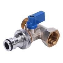 Ketvirčio apsisukimo rutulinis vožtuvas T formos jungtis Žalvarinis kampinis uždarymo vožtuvas G1/2 DN15 vidinis ir išorinis sriegis NPT 3/8 colio 15 mm sąsaja