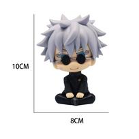 Jujutsu 10Cm Kaisen Mini Figures Satoru Gojo Figure Action Geto Suguru Figurine Q Version Anime Model Pvc Collection Toys Statue