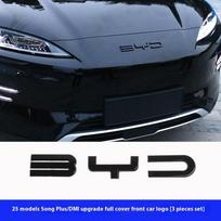 For BYD Song Plus DM-i Seal U Sealion 6 Black Warrior Front Logo Cover Emblem Badge Trim Exterior Modification Accessories
