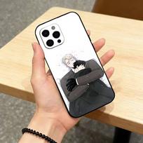 BL m-Manhwa roses And c-Champagne Phone Case For iPhone 17,16,15,14,13,12,11 Plus,Pro Max,XS,Soft Silicone Black Cover iPhone14Pro