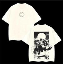 Mėnulio Riteris Dvigubai Spausdinti Fantazijos Grafiniai Marškinėliai Vyriški T-Shirt XXXL black