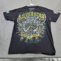 Silver Star Casting Company Wanderlei Silva Marškinėliai Vyriški Dydis L Juodi MMA Marškinėliai Unisex Marškinėliai XXXXL gray
