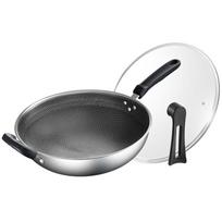 Supor 30cm 304 Stainless Steel Honeycomb Non-Stick Wok