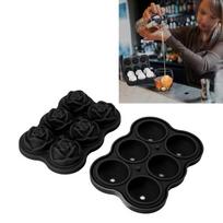 Easy Release Rose Ice Cube Tray 6 Cubes Ice Making Accessory Silicone Ice Cube Mold  Restaurant juoda