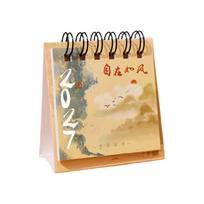 Paper Standing Flip Calendar Metal Coil Spiral Desk Calendar 2027 Desktop Calendar  Home Study Style 2