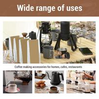 Spherical Wooden Handle Coffee Hammer Aluminum Alloy Coffee Press Tool Coffee Tamper  Coffee Making 51mm