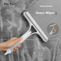 PINYU (PINYU) Double-Sided Squeegee Blade, Three-In Multi-Functional Household Window Cleaner, Car Glass Brush Cleaning Tool