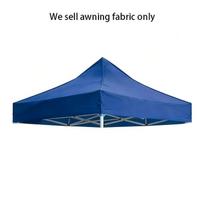 Windproof UV Protection X Shape Gazebo Replacement Canopy Top Cloth, Outdoor Camping Party Shelter Cover Without Frame 3x3M mėlyna