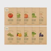 [10 Types] 10 Sous Vide Mask Sheets Moisturizing and Soothing - Eggplant 10 Sheets