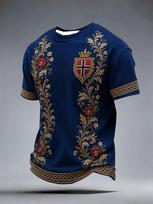 2026 New Norwegian Football Jersey 3D Printed T-shirt Ethnic Style Top Casual Sportswear Streetwear Men's Women's T-shirt Y2k M
