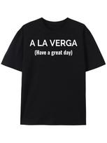 A La Verga Black T-shirt-5389 Funny Men's Short Sleeve Graphic T-shirt Collectio XL