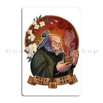 The Last Airbender Avatar Uncle Iroh Make Tea Not War Metal Plaque Bar Cinema Customize Home Pub Tin Sign Poster 20x30cm（7.8x11.8inch）