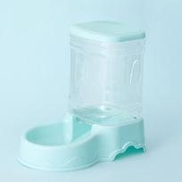 3.8L Automatic Pet Feeder Large Cat Dog Food Dispenser Water Fountain Drink Bowl white