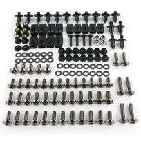 Fit For Yamaha YZF-R125 YZF-R25 YZF-R3 FZ1 FZS1000 Fazer FZ6 FZ6R FZR600 FZR400 Complete Fairing Bolts Kit Washer Fastener Nut YZF-R25 14-18 Gray