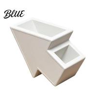 Desktop Pen Cup 3D Printed Arrow Desk Organizer 2 Compartments Remote Control Shape Ornament Holder Decoration for Home Office Stationery Organizer balta