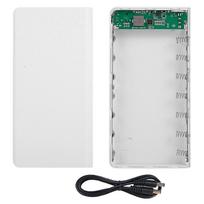 18650 Rechargeable Battery Bank Modular Build Set Fast Charging Double Ports LED Status Monitor ABS Texture for Battery balta