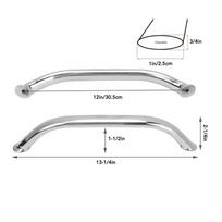 1pcs Boat Grab Bar Marine Grade Stainless Steel Sturdy Grab Handle Handrail for Ship Yacht RV 12inch