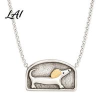 Private Ritual Keepsake Necklace Floating Movable Dachshund Locket Necklace Magnetic Openable Pet Memory Capsule Opening Pendant Cute Dog
