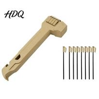 Camping Mallet Hammer with 8 Tent Stakes Heavy Duty Pegs Nail Accessory Puller & Bottle Opener for Outdoor Hiking Backpacking Heavy-duty chaki