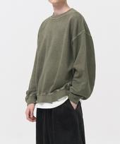 Tofi Pigment Oversized Sweatshirt (Dusty Khaki) Dusty Khaki/Xl
