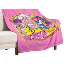 80S Jem and the Holograms HIGH QUALITY Throw Blanket Comforter Blanket Thin Blankets Size: 75*100cm, Weight: 230 GSM