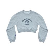 Tabrudens Womens Bon Vivant Crop Crewneck_Melange L
