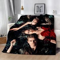Damon Salvatore The Vampire Diaries Printed Blanket Picnic Blankets Warm Blanket Soft and Comfortable Blanket Home Travel Gift Size: 75*100cm, Weight: 230 GSM