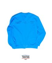 Tantan Tone-Up Sweatshirt (Lettering Ver.) - Sky Blue Blue/M