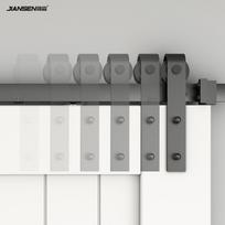 Barn Door Soft Close Mechanism Spring Buffer Damper Upgraded Hole-Free Version Sliding Barn Door Hardware Kits juoda