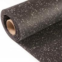 Neslystanti garsą izoliuojanti EPDM gumos sporto salės grindų danga, 3-12 mm storio, pritaikoma, 10 m rulonas, vidaus sportui, apsauginiam naudojimui EPDM gray